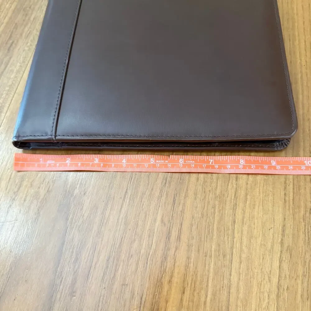 Franklin Covey Italian Leather Padfolio Brown Planner 12.75” x 9.5”